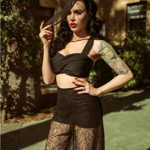 4X Eris La Femme En Noir Swim Top Bandeau